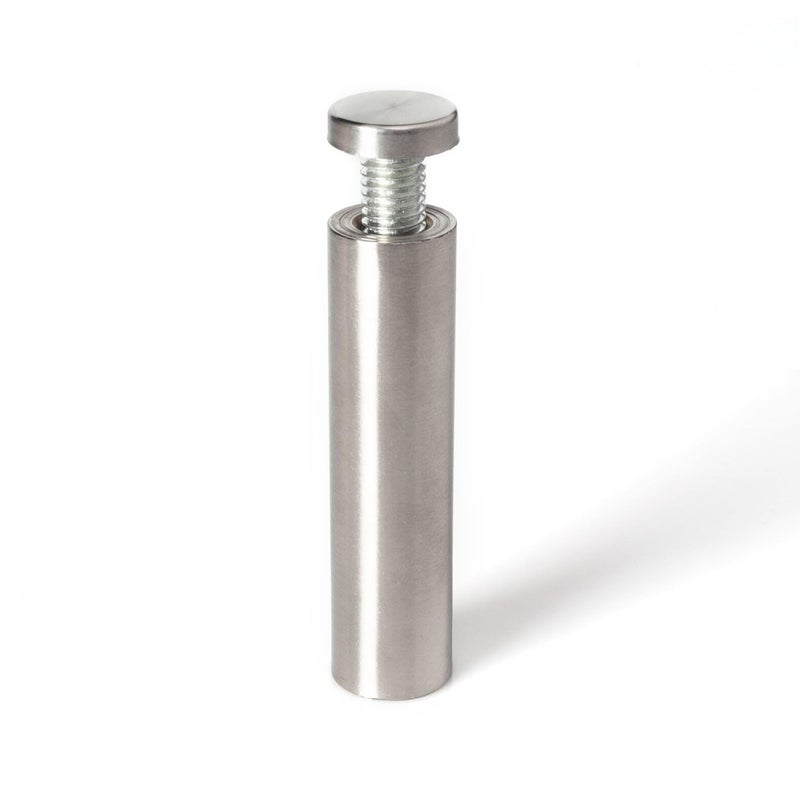 OUTWATER Stainless Steel Standoff 3/4 Inch Diameter x 3 Inch Barrel Length Brushed Finish for PVC, Glass and Acrylic Sign Stand Off Wall Anchors and Screws 4 Piece Pack for Heavy Signs - Image 4